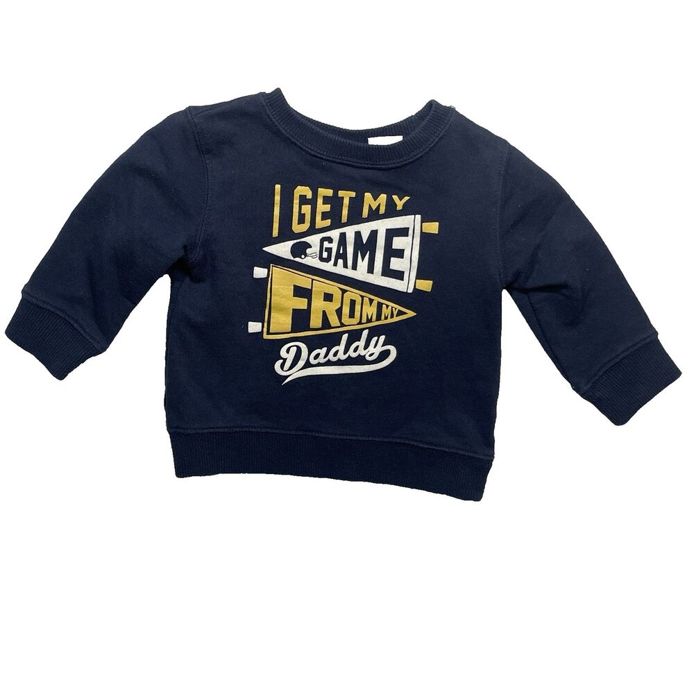 Toys R Us Koala Kids I Get My Game From My Daddy Boys Knit Sweater 9-12 Months